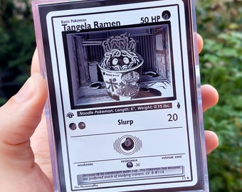 3D Pokemon Card Shadow Box Tangela Ramen - Light up Pokemon card diorama