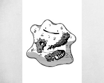 Ditto Anatomy - Pocket Beast Art Print