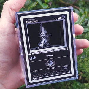 3D Trading Card Shadow Box Mimikyu Anatomy - Leuchtendes Trading Card Diorama
