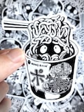 Tangela Cup Ramen - Weather Resistant Vinyl Sticker - Horror Pocket Beast Art product logo
