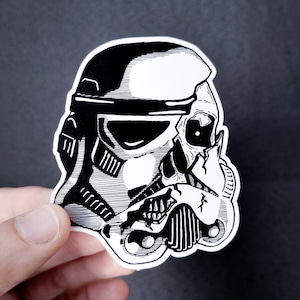 Vinyl Aufkleber - Verfallende Sturmtruppen - Von Star Wars inspirierte Aufkleber - 3-Zoll-Wetterfester Aufkleber