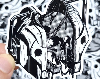 Cyber Human Anatomy Sticker - Weather Resistant Whovian Inspired Decal