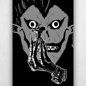 Shinigami mit Apfel - Anime und Manga Inspiriert von Kunstdruck Poster