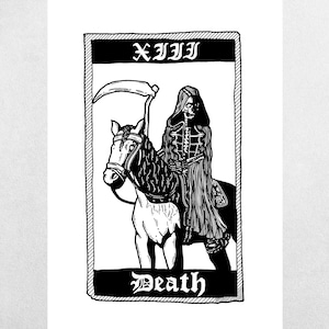 Death Tarot - Kunstdruck Poster