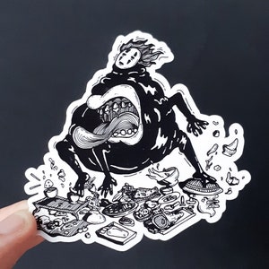 Vinyl Sticker - Anime Monster Inspired Sticker - 3 inch Weather Resistant Sticker