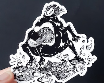 Vinyl Sticker - Anime Monster Inspired Sticker - 3 inch Weather Resistant Sticker