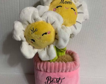 Personalized flower Plush Stuffed. Mother's Day gift. birthday gift