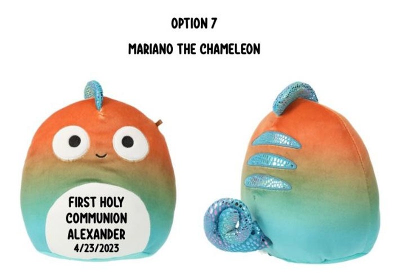First Holy Communion plush. Personalized squishmallows. First Holy Communion gifts Option 7
