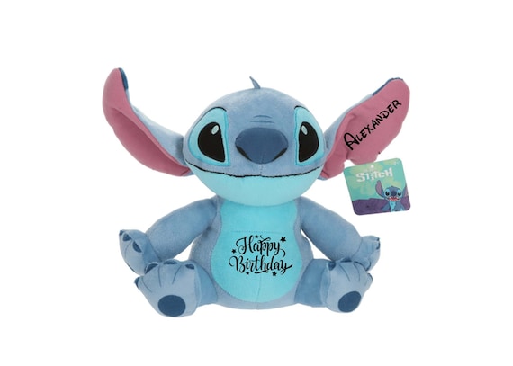 Personalized Birthday Stitch Plush. Happy Birthday Plush Etsy