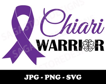 Chiari warrior png, jpg, svg. Chiari malformation svg