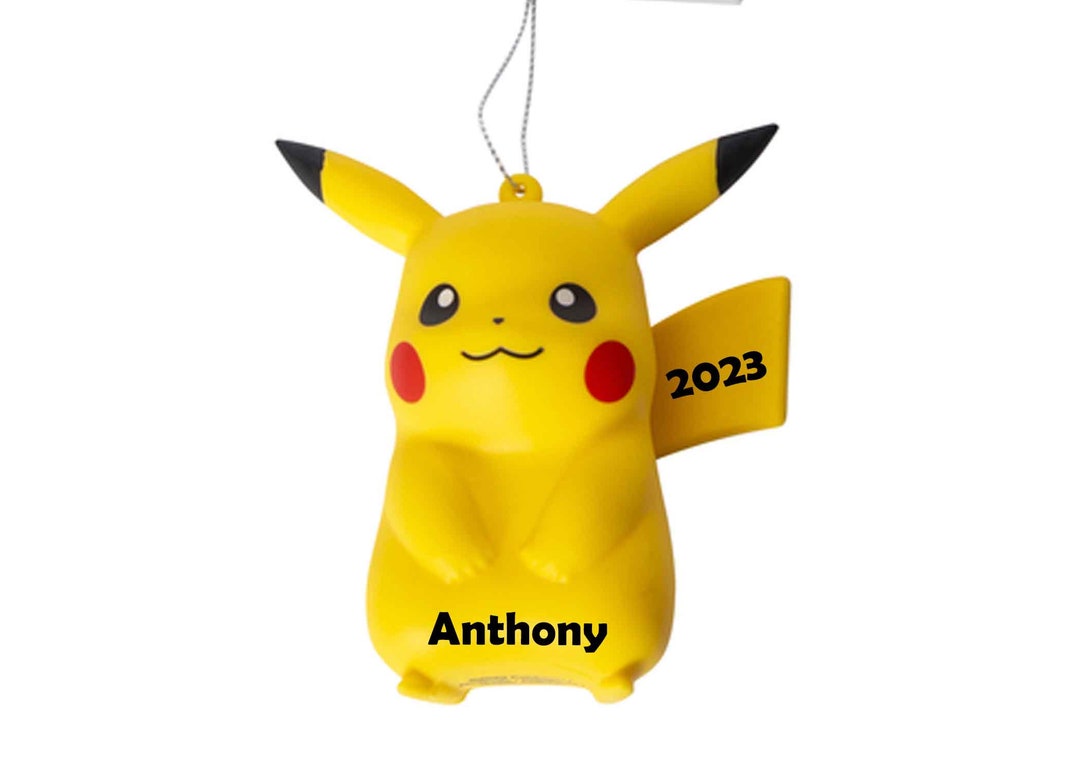 Personalized Pokemon Pikachu Ornament. Ornament for Gamer - Etsy