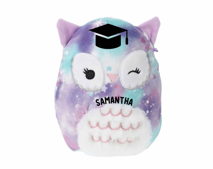 Graduation Squishmallow. Personalized Squishmallow. Squishmallow Owl