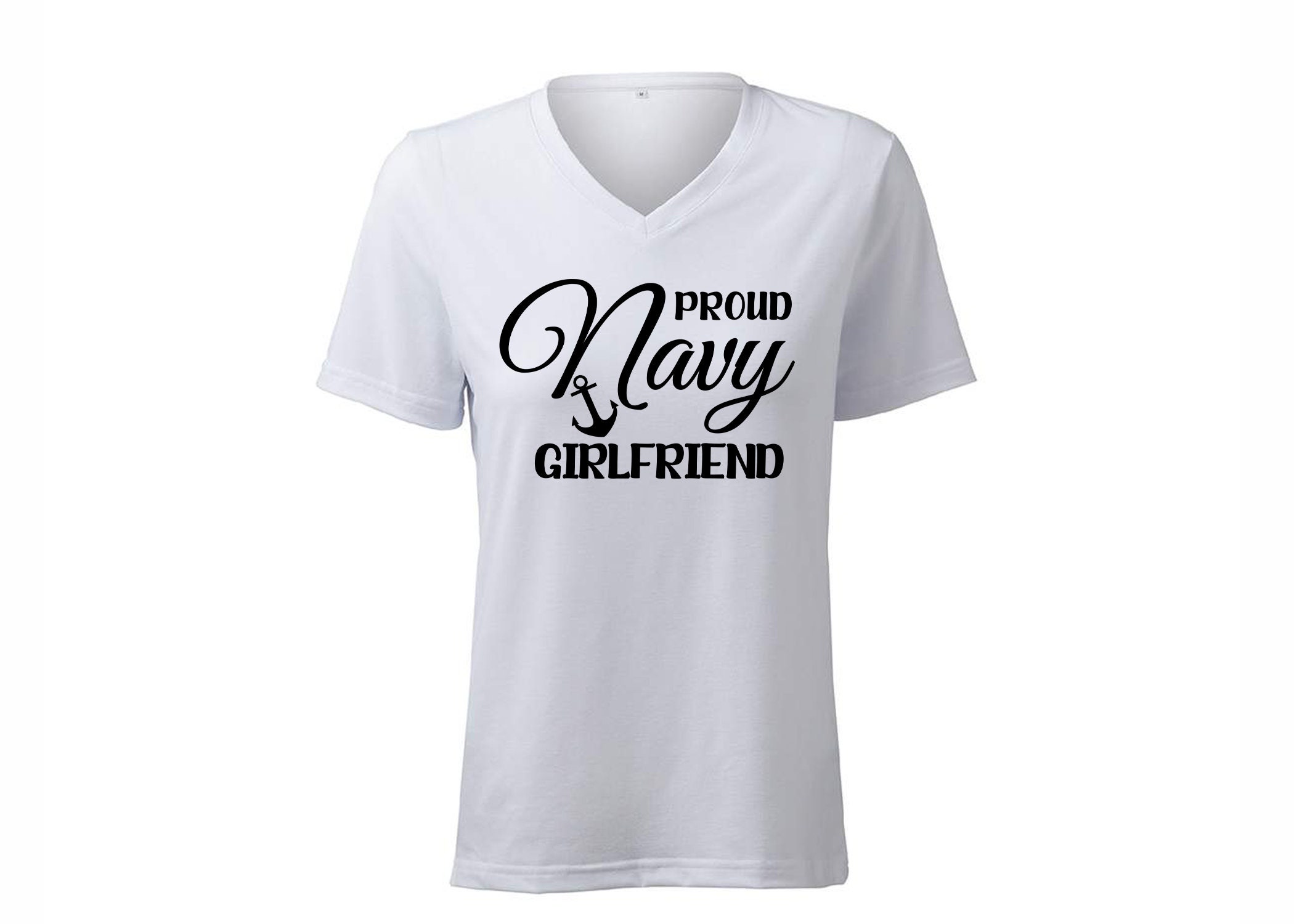 Proud navy girlfriend best sale shirt