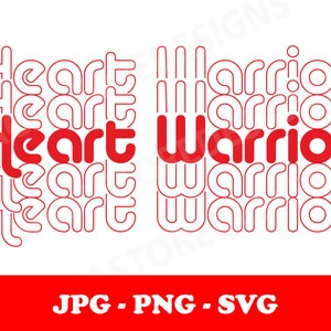 Heart warrior jpg, png, svg