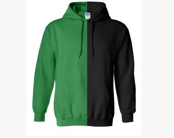 two tone pullover hoodie