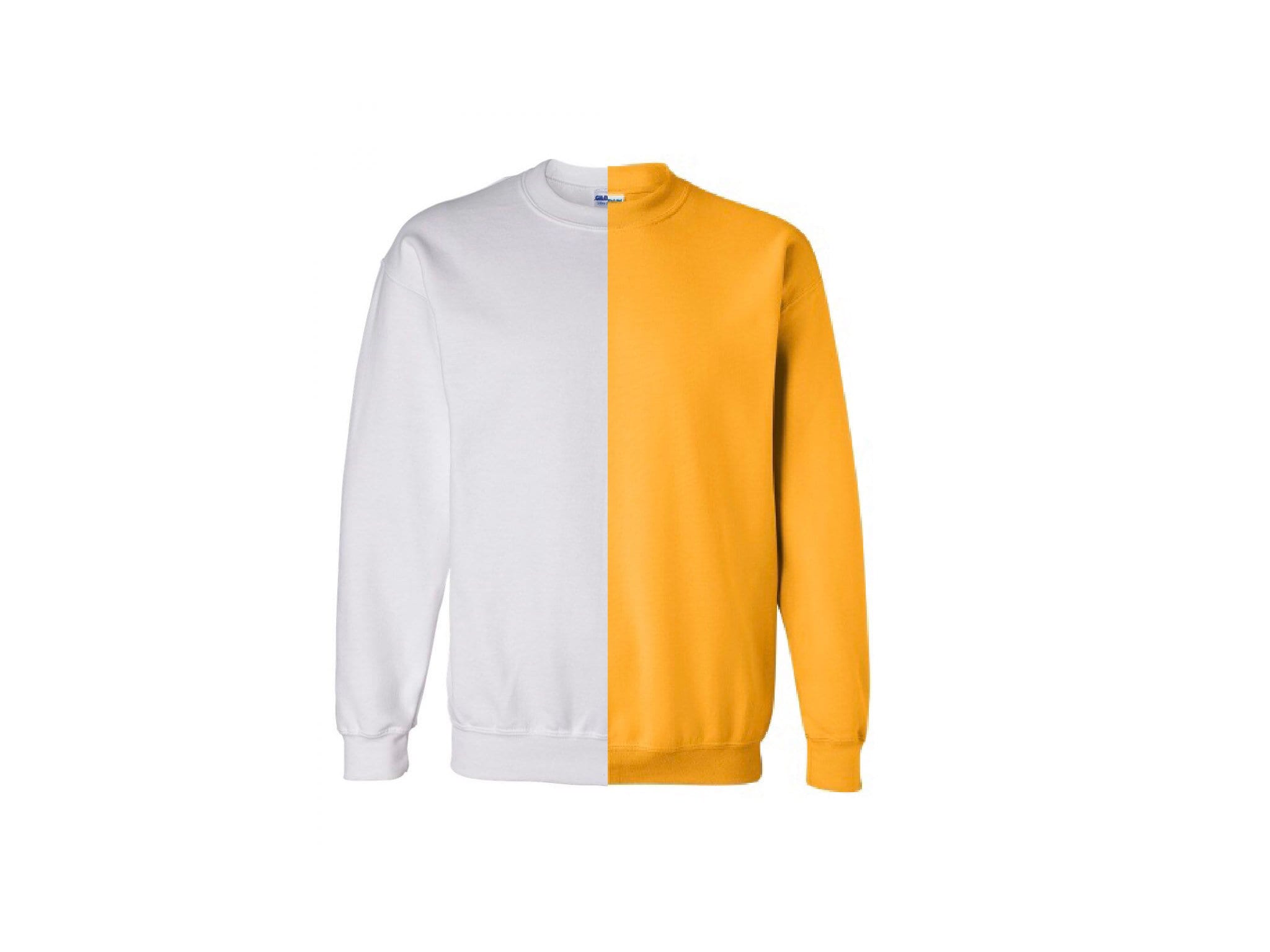 Custom Split Adult Sweatshirt | Two-toned Sweatshirt | Two