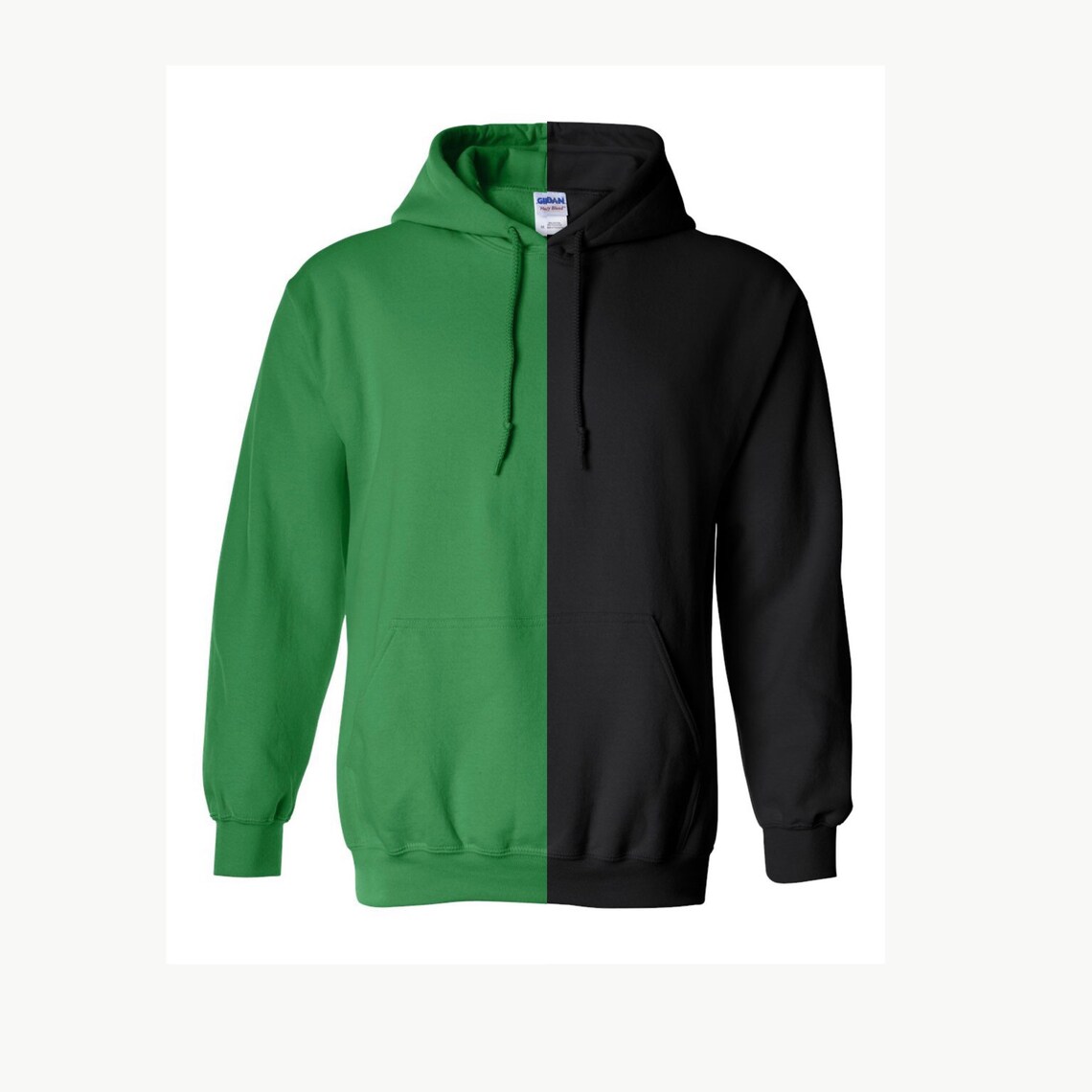 Custom Half and Half Adult Hoodie Size 2XL Split Hoodie Etsy