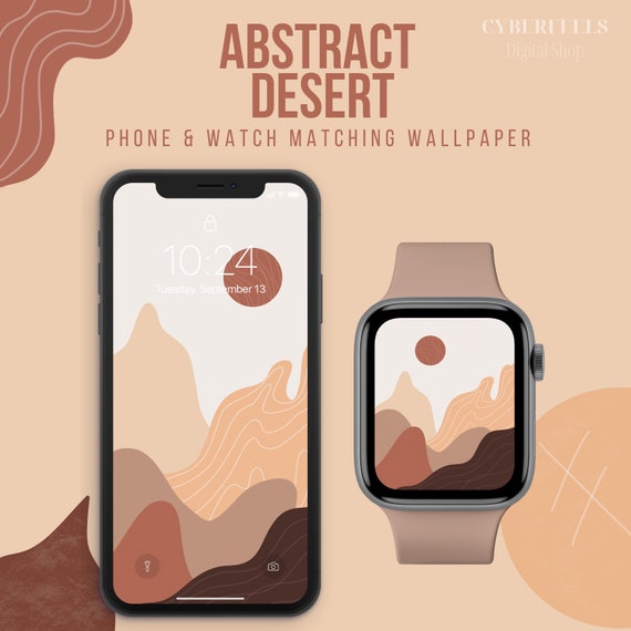 Apple Watch Wallpaper Abstract Desert Iphone Wallpaper Etsy