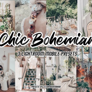 3 Chic Boho Mobile Lightroom Presets, Vsco Filters, Iphone Presets, Neutral presets, Mobile Presets, Instagram Filters, Preset, Dng Preset