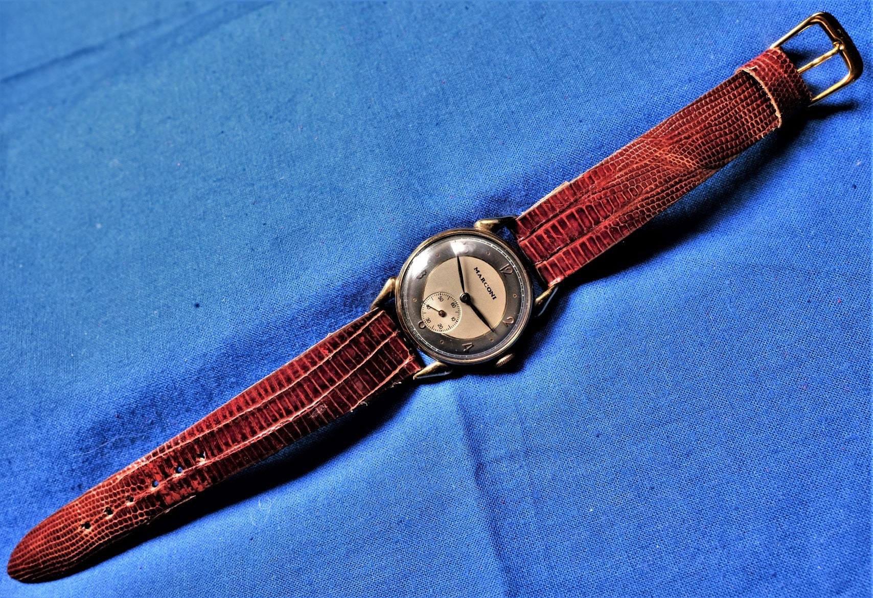 Marconi by Rolex Vintage Mens Gold Plated 1944 Watch Etsy