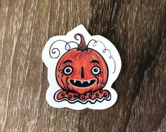 Waterproof Vinyl Pumpkin Sticker