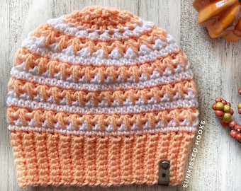 The Feather Wave Beanie-PDF Pattern