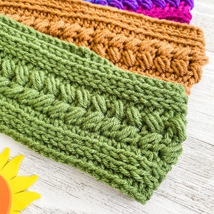 Riptide Ear Warmer/ Headband crochet pattern / Crochet Pattern / Quick and Easy crochet pattern / Ear Warmer Pattern / PDF Crochet Pattern image 2