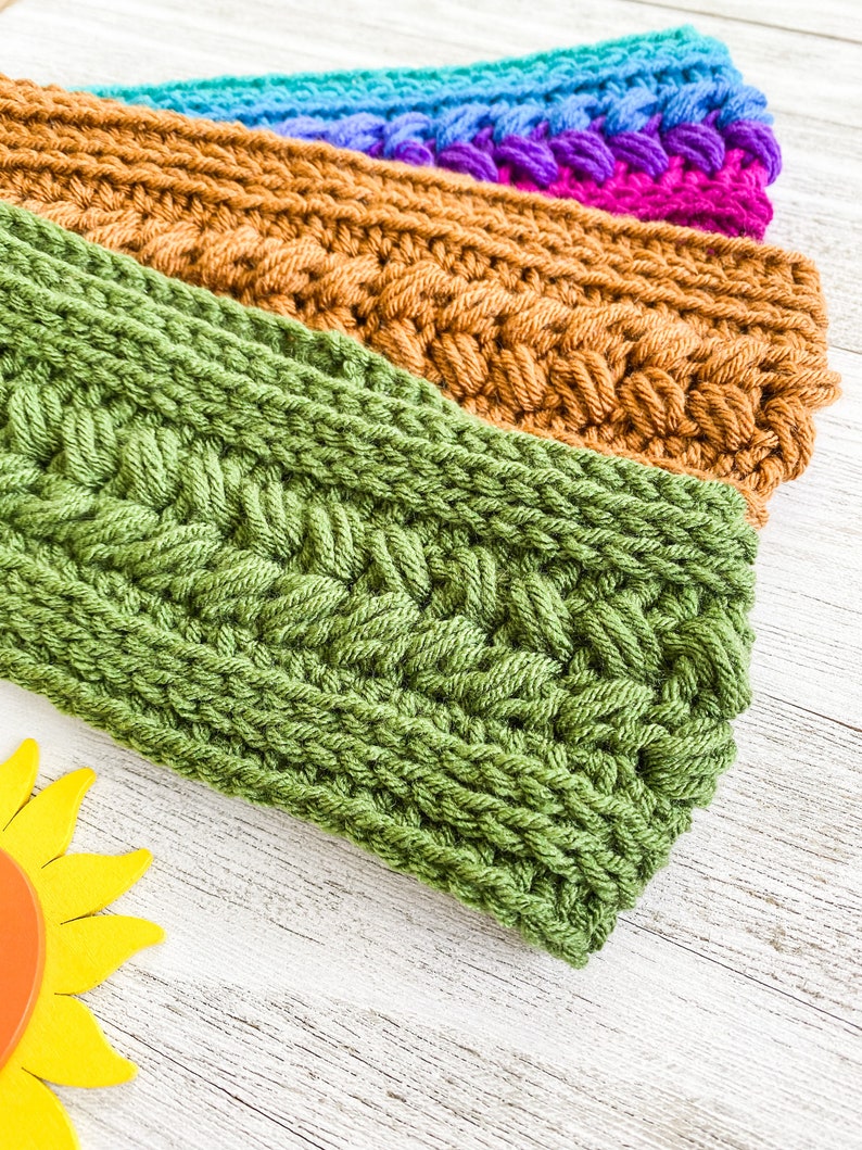 Riptide Ear Warmer/ Headband crochet pattern / Crochet Pattern / Quick and Easy crochet pattern / Ear Warmer Pattern / PDF Crochet Pattern image 2