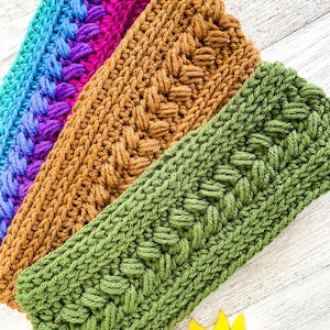 Riptide Ear Warmer/ Headband crochet pattern / Crochet Pattern / Quick and Easy crochet pattern / Ear Warmer Pattern / PDF Crochet Pattern image 1