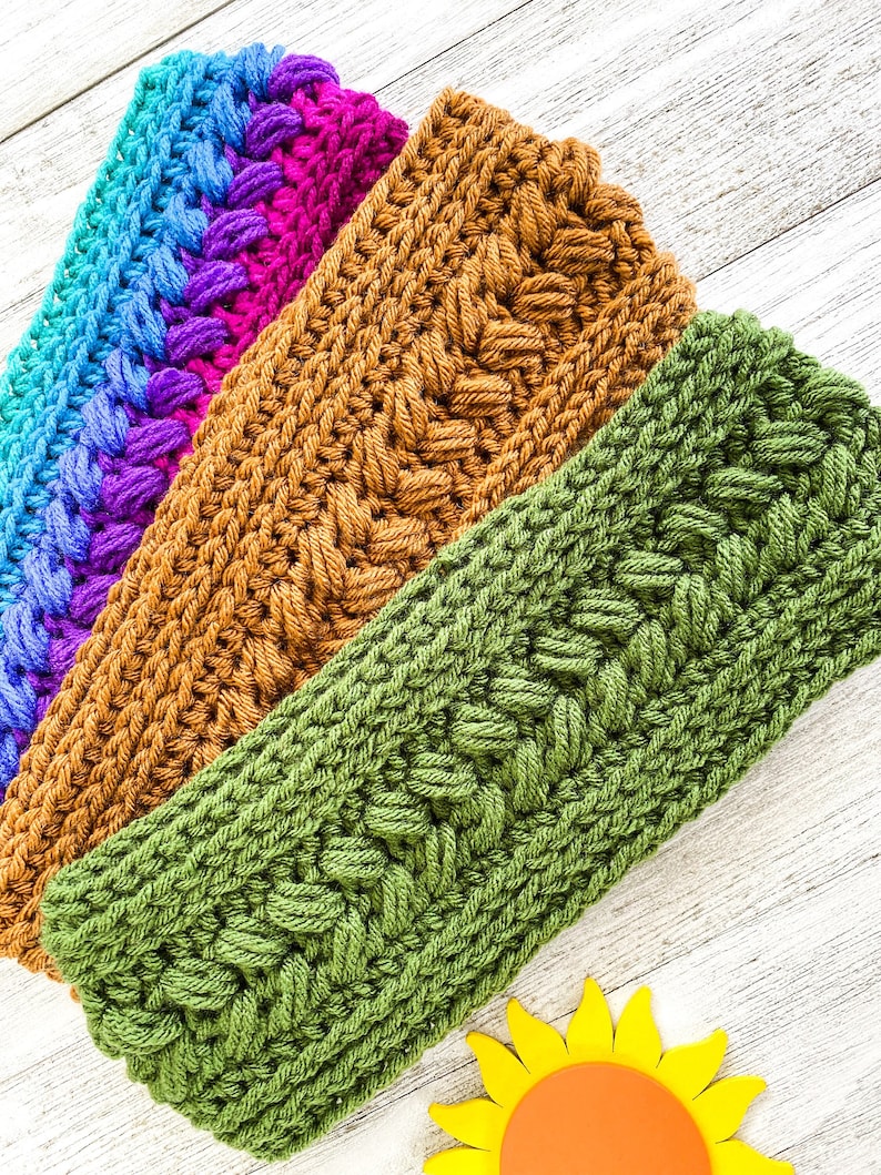 Riptide Ear Warmer/ Headband crochet pattern / Crochet Pattern / Quick and Easy crochet pattern / Ear Warmer Pattern / PDF Crochet Pattern image 1