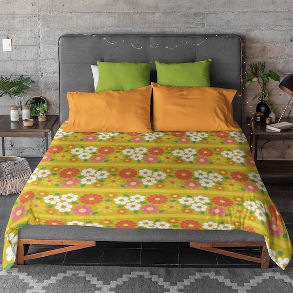 Orange Bedding Etsy