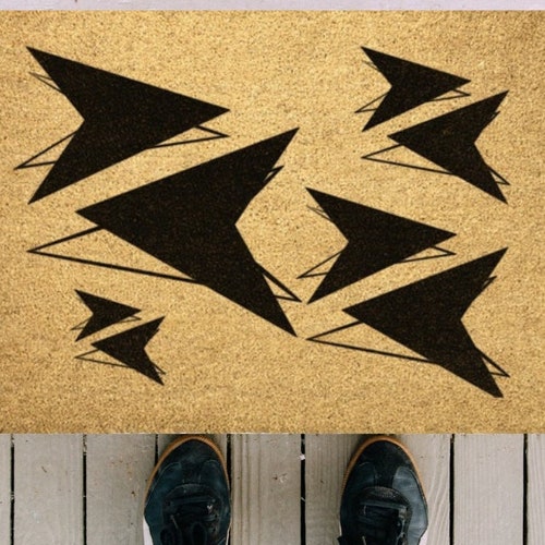 Retro Doormat Mid Century Modern Door Mat 1960s Home Decor Etsy