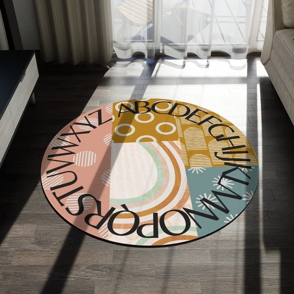 Round Boho Rug - Etsy