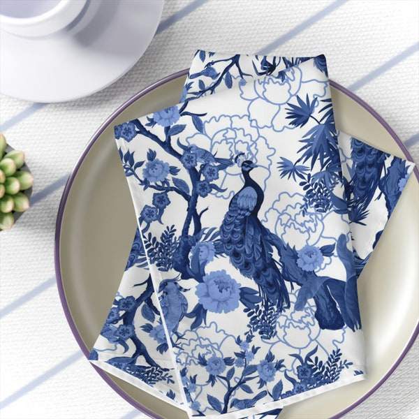 Chinoiserie Cloth Napkins Etsy