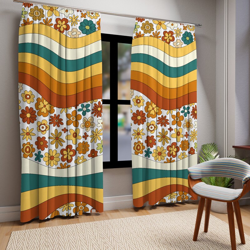 80s Bedroom Curtains