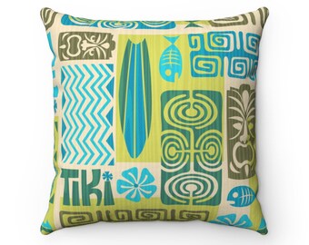 Jeff Granito's 'Tiki Monsters' Pillow Cover - Ready to Ship! (FREE SHIPPING in U.S.)