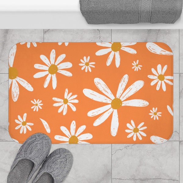 Daisy Bath Mat Etsy
