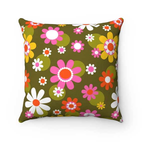 Mid century hotsell modern pillows etsy