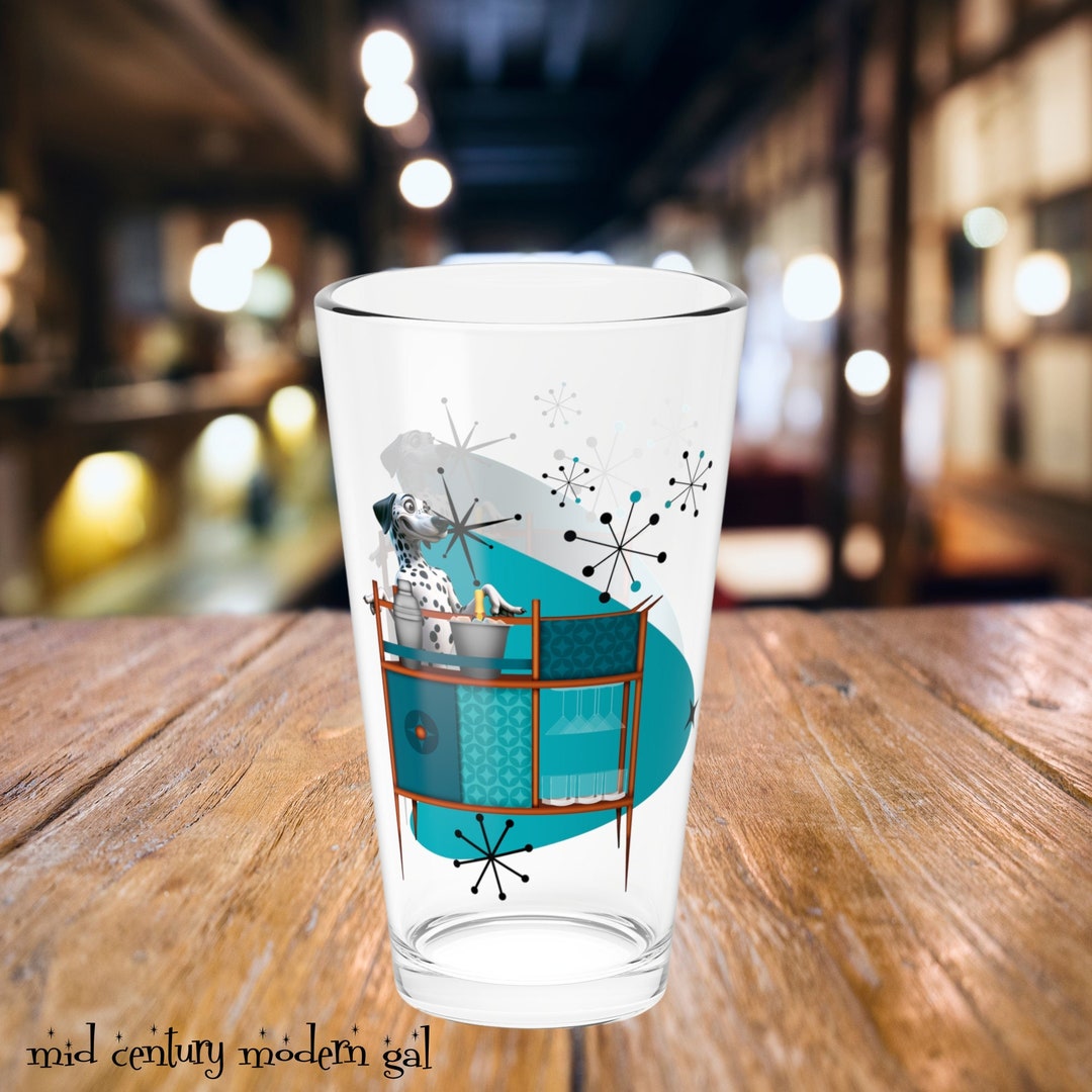 Mid Century Modern Barware, Kitschy Dalmation Bartendar, Dalmation