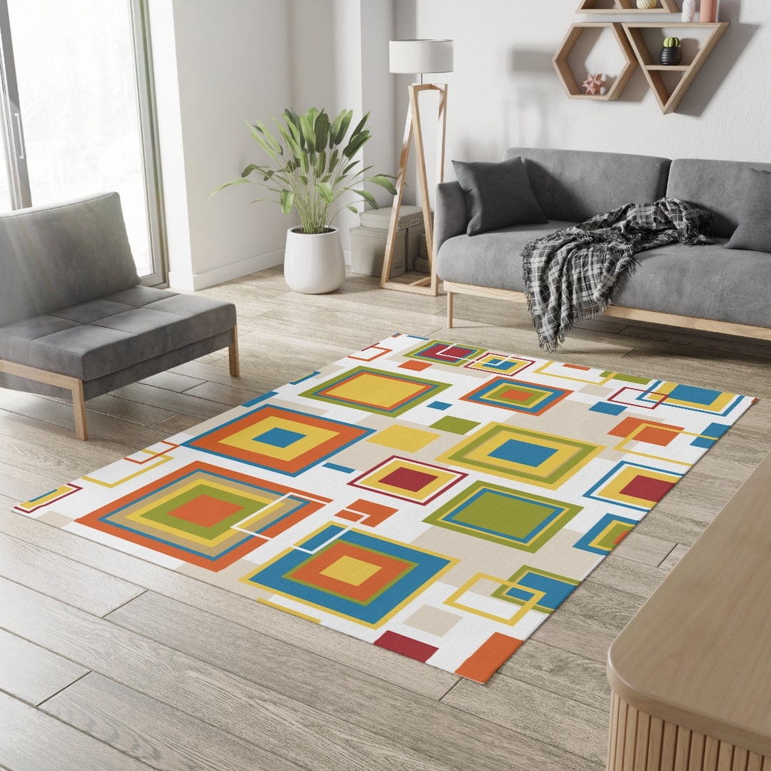 ラグ・カーペット NEIGHBORHOOD GALLERY 1950 SQUARE RUG MAT NEIGHBORHOOD NH X GALLERY 1950 . CHECKER RUG MAT 棋盤格毛絨地