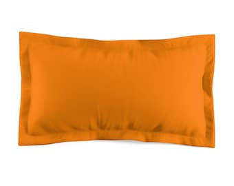 Scandinavian Orange Retro MCM Home Decor Microfiber Pillow Sham