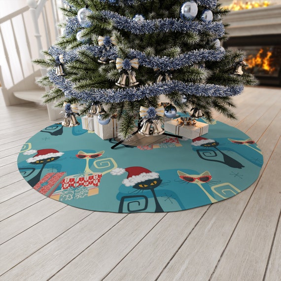 Cat christmas tree clearance skirt