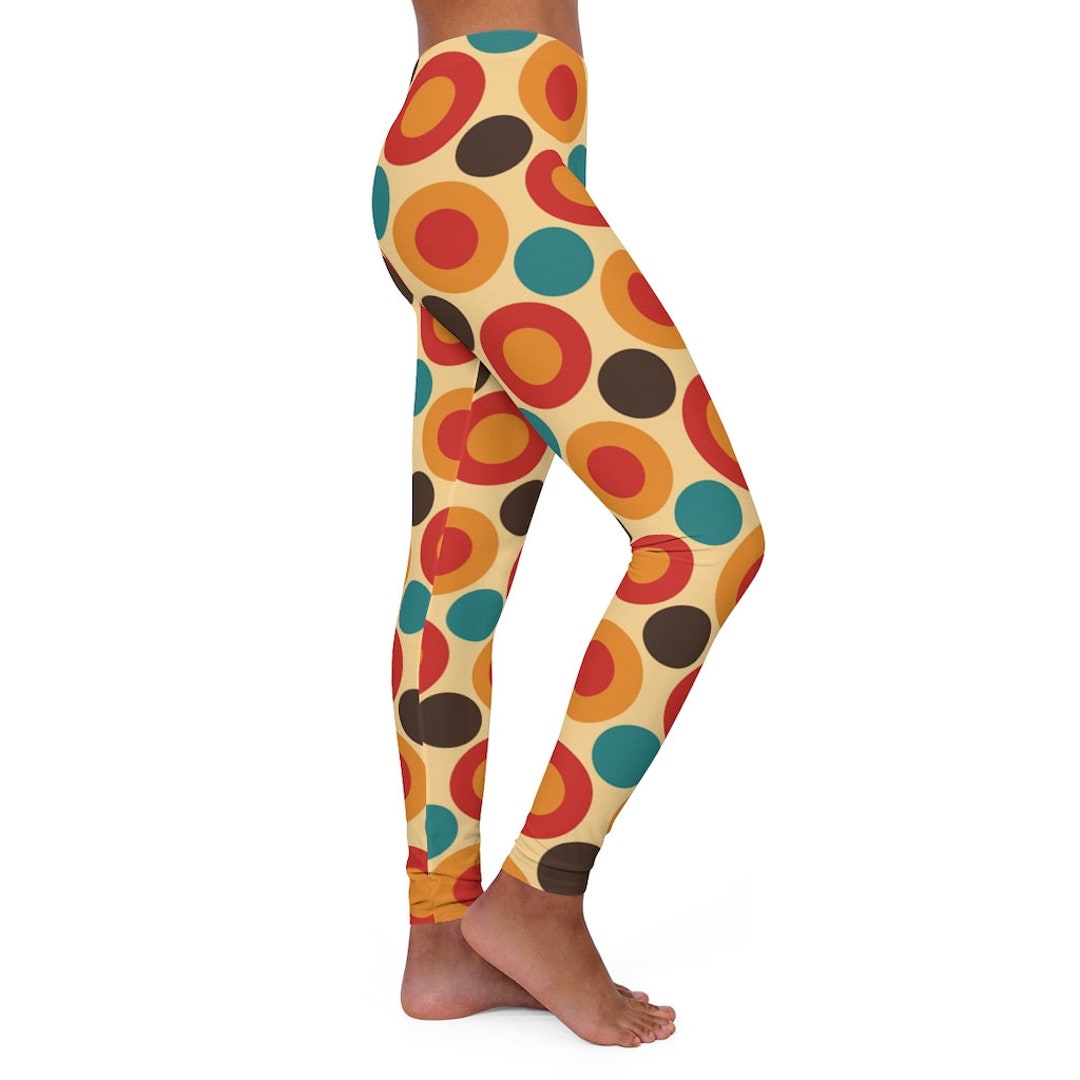 Yoga Pants, Work Out Pantsretro Rad Chocolate Brown, Mustard Yellow, Teal,  Turquoise Blue Groovy 70's YOGA Women's Spandex Leggings -  Canada