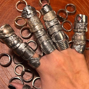 Mystery Vintage Spoon Rings - Stainless Steel and Silver - Unisex - Handmade