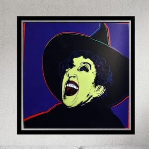 Full Sized ANDY WARHOL "Witch" Silkscreen Proof- Diamond Dust- Myths Suite- Museum Quality - Pop Art Collectible Print