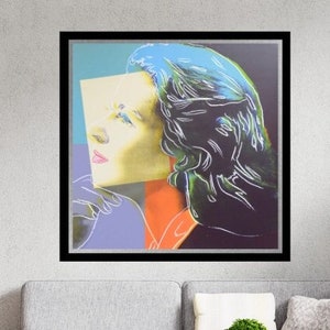 Andy WARHOL - "Bergman Herself" - SERIGRAFÍA (Serigrafía) - Impresión en cartón de museo. Envío plano - Máxima calidad - ¡Belleza garantizada!