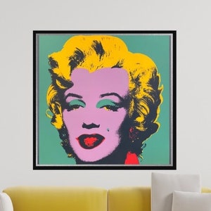 Andy WARHOL "MARILYN "- F S #23-Image from Monroe Suite 1967- SILKSCREEN.  Unsigned.  Top 10 Piece. Shipped Flat.