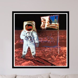 ANDY WARHOL - "MOONWALK" - Serigrafia a grandezza naturale - Colori bellissimi - Cartoncino da museo - Spedito piatto. Condizioni eccellenti.
