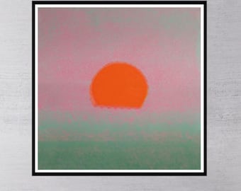 ANDY WARHOL "Sunset #155" Siebdruck, Multicolor Proof (34 x 34 inches)