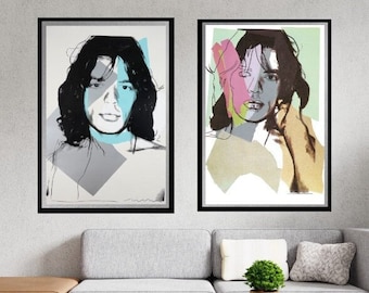 アンディ・ウォーホル「ミック・ジャガー」シルクスクリーン版画